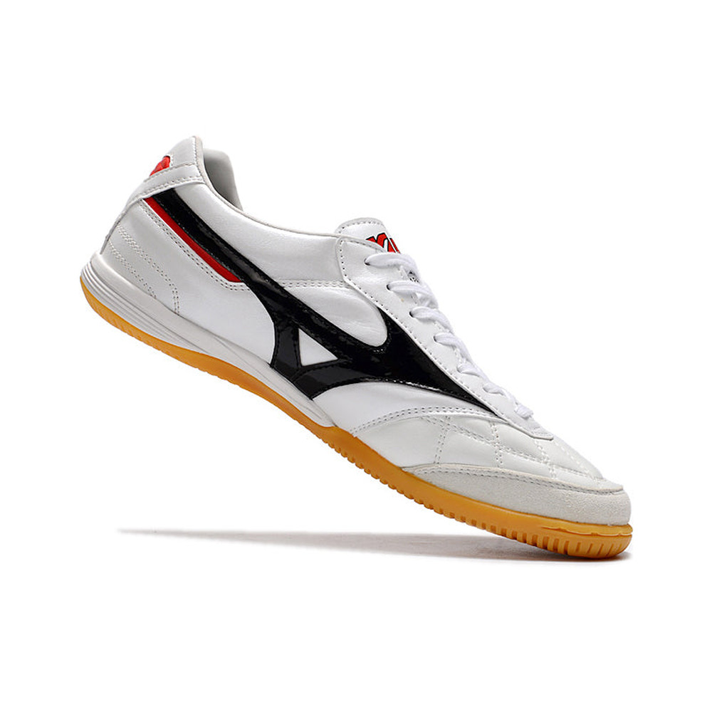 Chuteira Futsal Mizuno Morelia Sala IC Branca e Preta