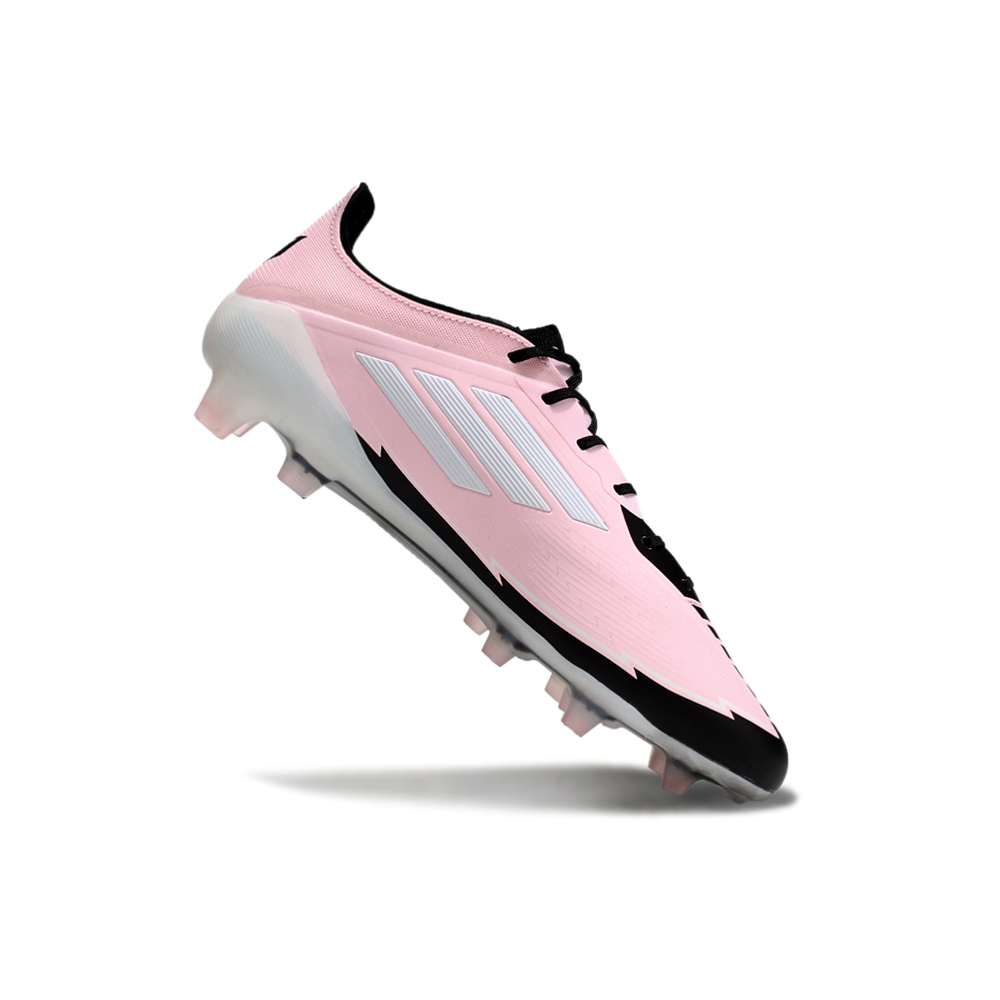 Chuteira Campo Adidas F50 FG Rosa e Branca