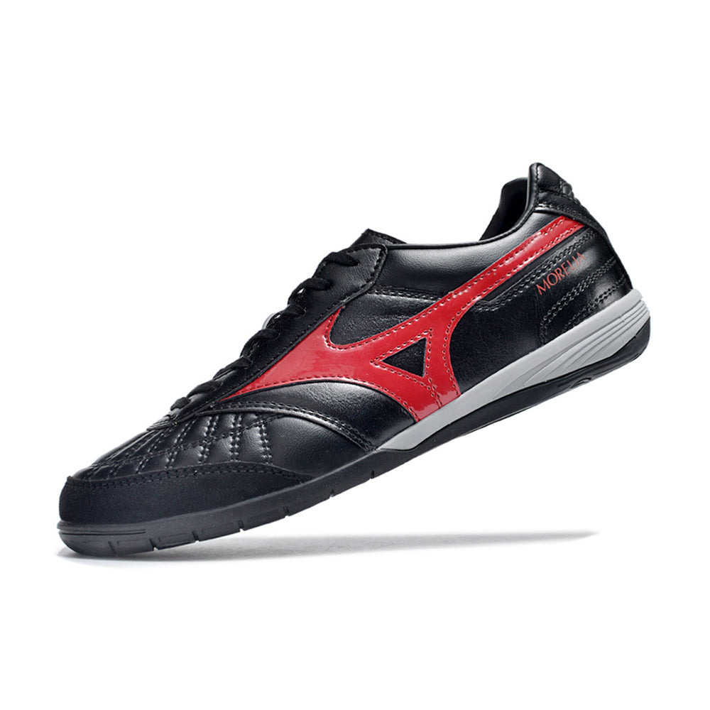 Chuteira Futsal Mizuno Morelia Sala IC Preta e Vermelha 