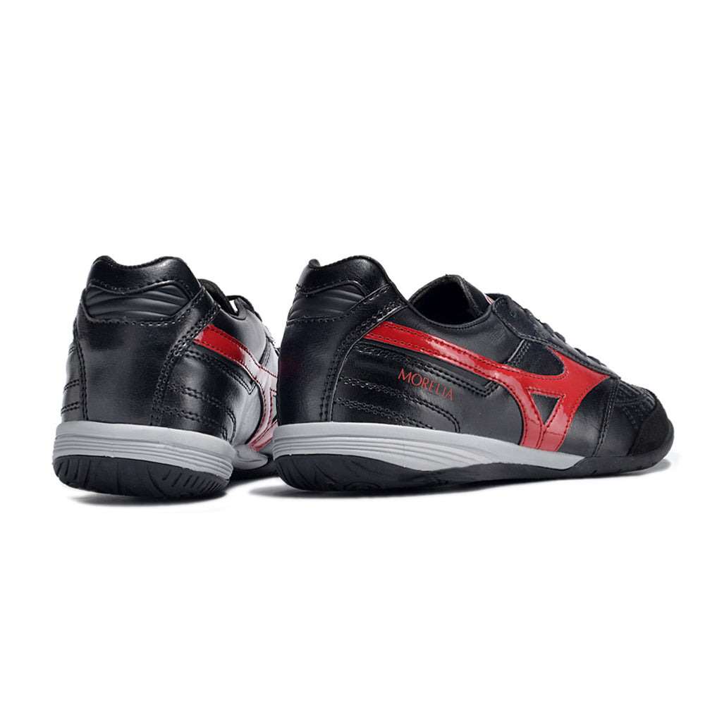 Chuteira Futsal Mizuno Morelia Sala IC Preta e Vermelha 