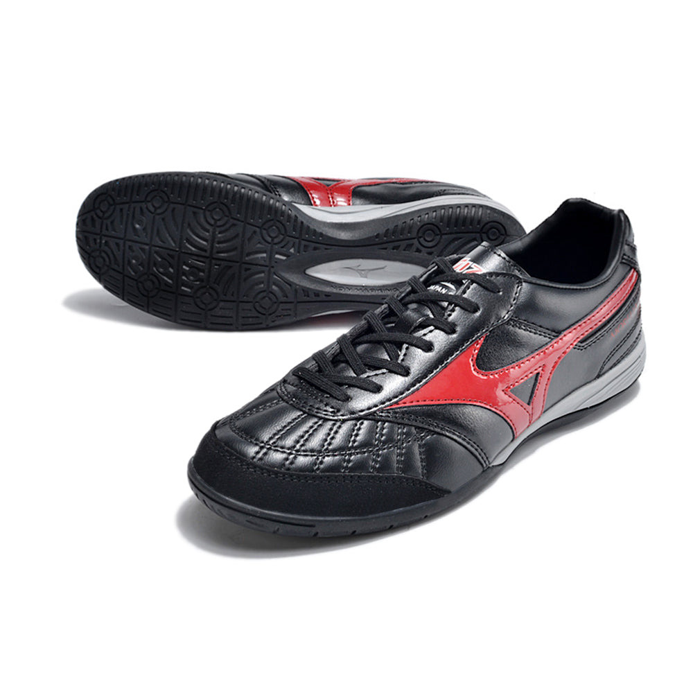 Chuteira Futsal Mizuno Morelia Sala IC Preta e Vermelha 