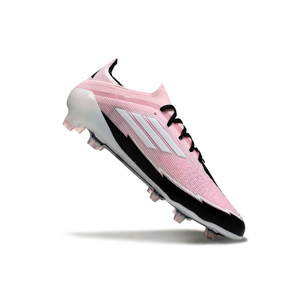 Chuteira Campo Adidas F50 FG Rosa e Preto 