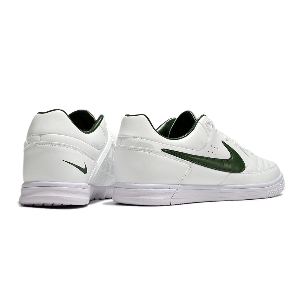 Chuteira FutsaL Nike 5 StreetGato IC Branca e Verde