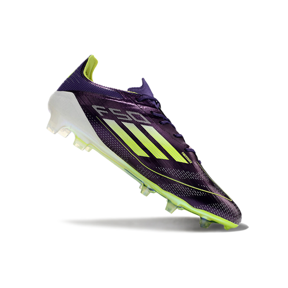 Chuteira Campo Adidas F50 FG Roxa e Verde 