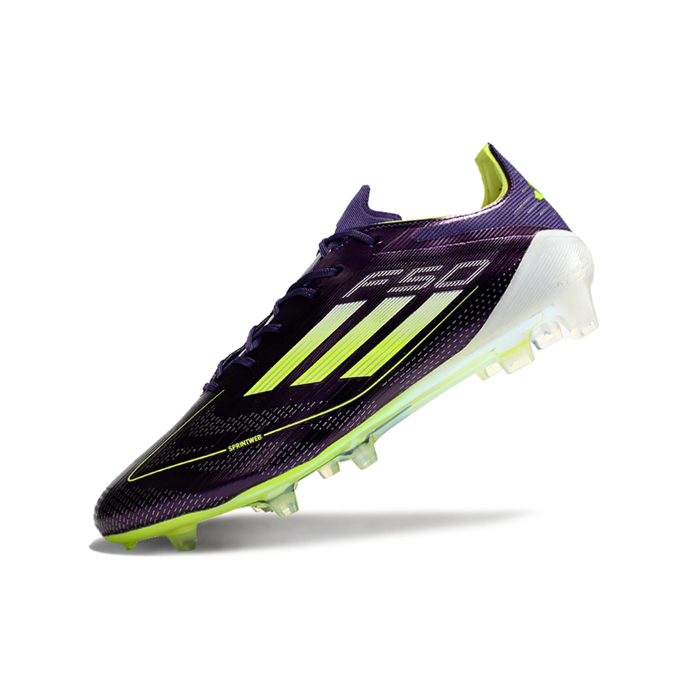 Chuteira Campo Adidas F50 FG Roxa e Verde 