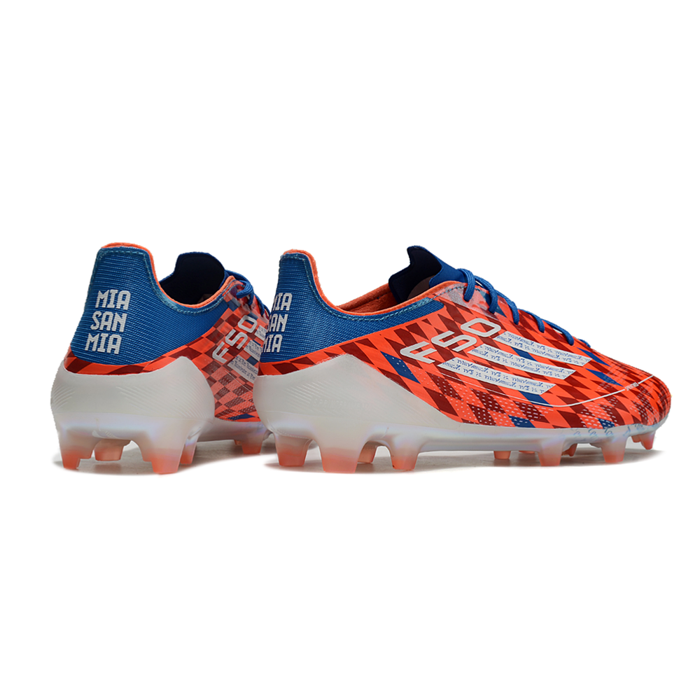 Chuteira Campo Adidas F50 FG Vermelha e Azul