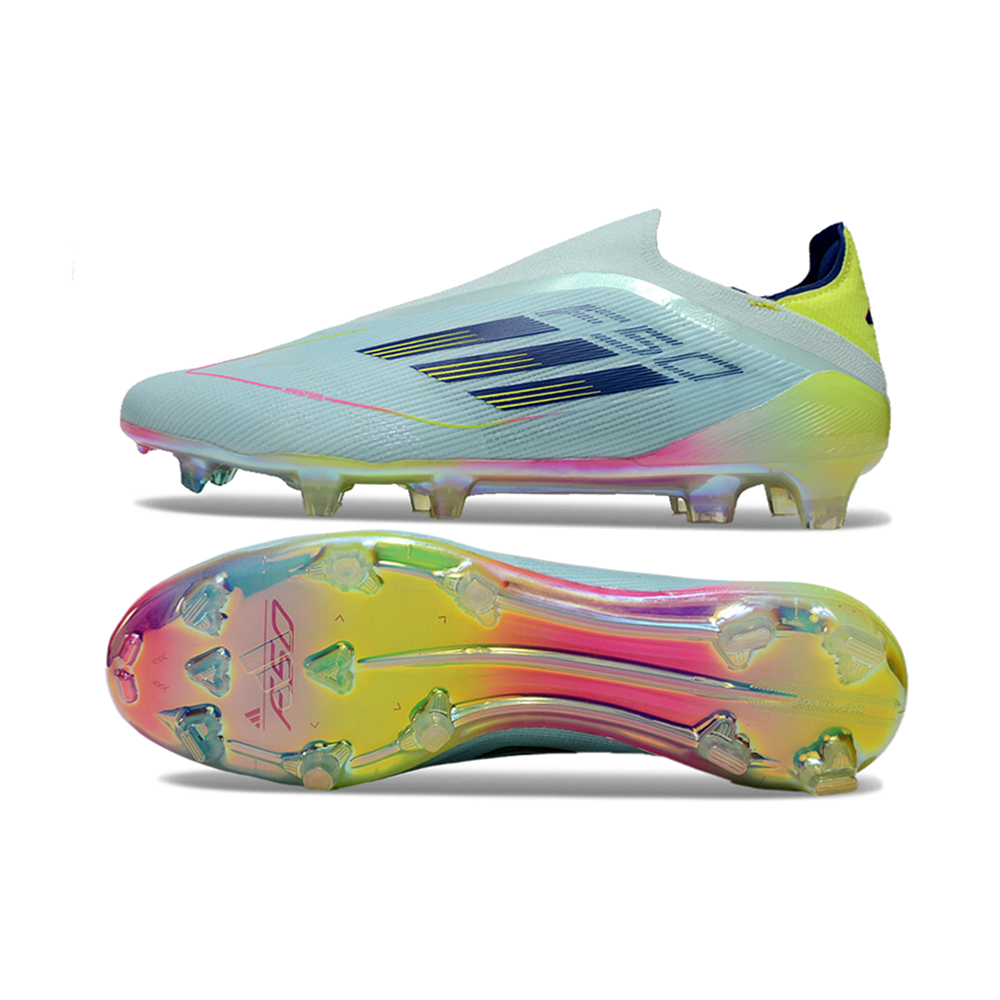 Chuteira Campo Adidas F50 LL FG Branca e Colorida 