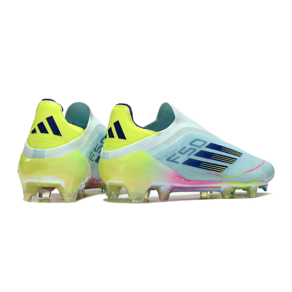 Chuteira Campo Adidas F50 LL FG Branca e Colorida 