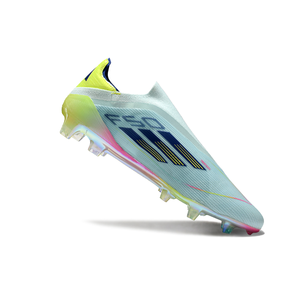 Chuteira Campo Adidas F50 LL FG Branca e Colorida 