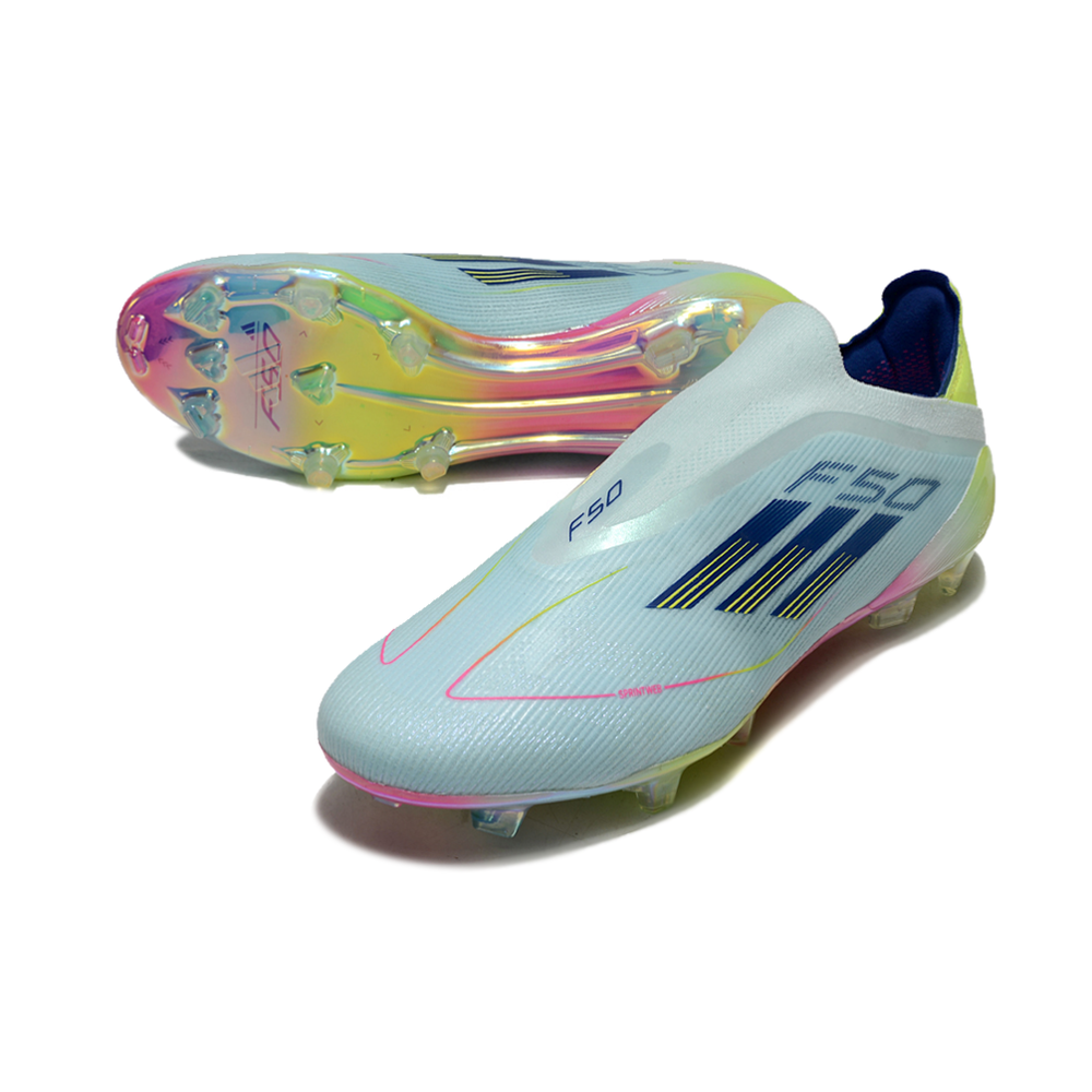 Chuteira Campo Adidas F50 LL FG Branca e Colorida 