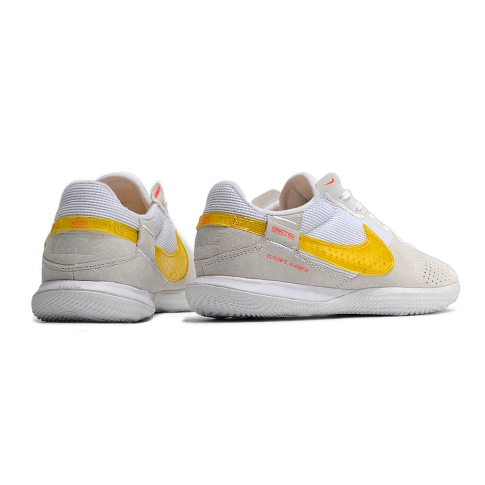 Chuteira Futsal Nike StreetGato IC Branca e Amarela
