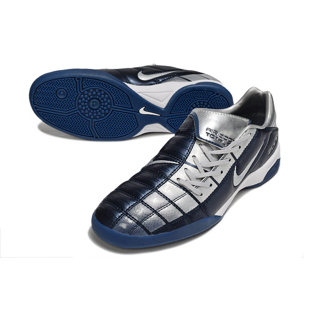 Chuteira Futsal Nike Total 90 IC Azul e Prata