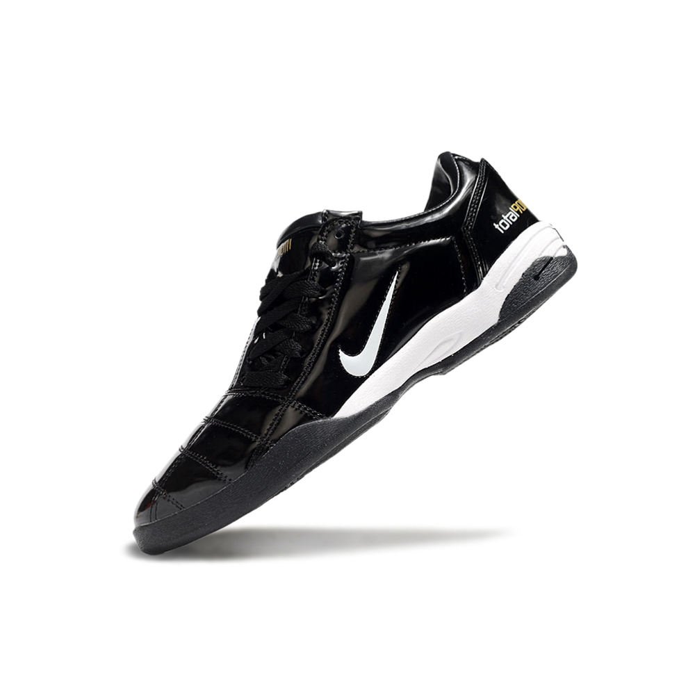 Chuteira Futsal Nike Total 90 IC Preta e Branca