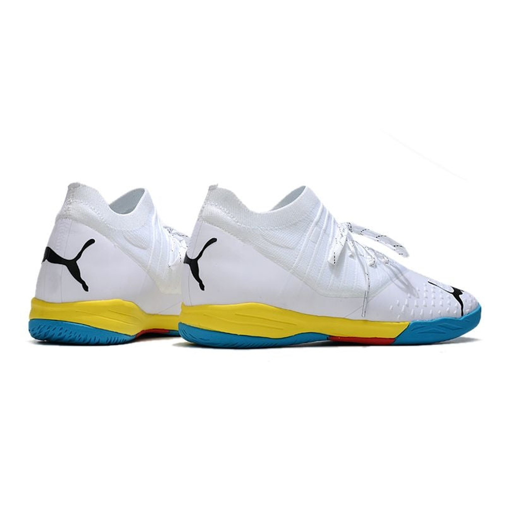 Chuteira Futsal Puma Future Z 1.3 IC Branca e Colorida