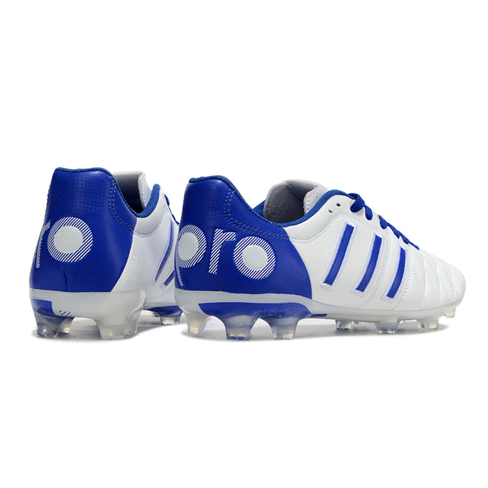 Chuteira Campo Adidas AdiPure 11 Pro FG Branca e Azul