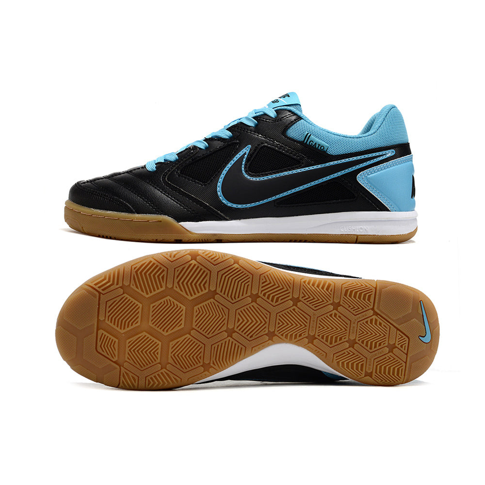 Chuteira Futsal Supreme x Nike SB Gato IC Preta e Azul