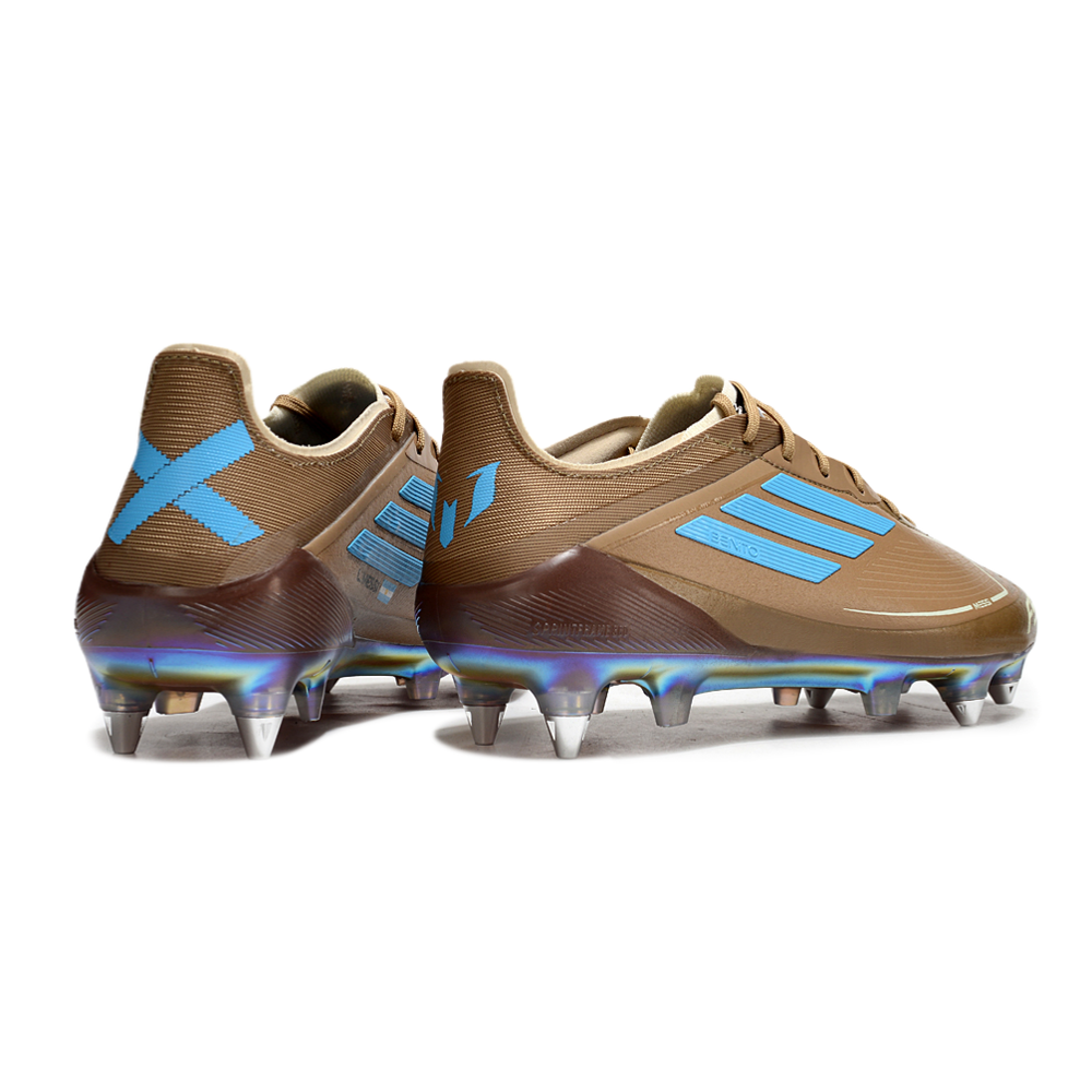 Chuteira Campo Adidas F50 Ponta de Aluminio Marrom