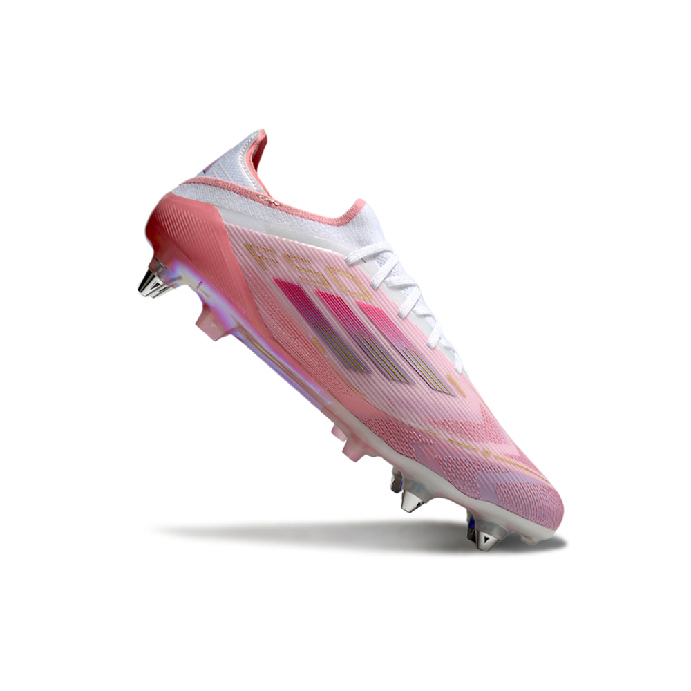 Chuteira Campo Adidas F50 Ponta de Aluminio Rosa 