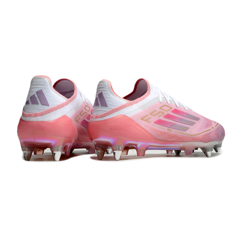 Chuteira Campo Adidas F50 Ponta de Aluminio Rosa 