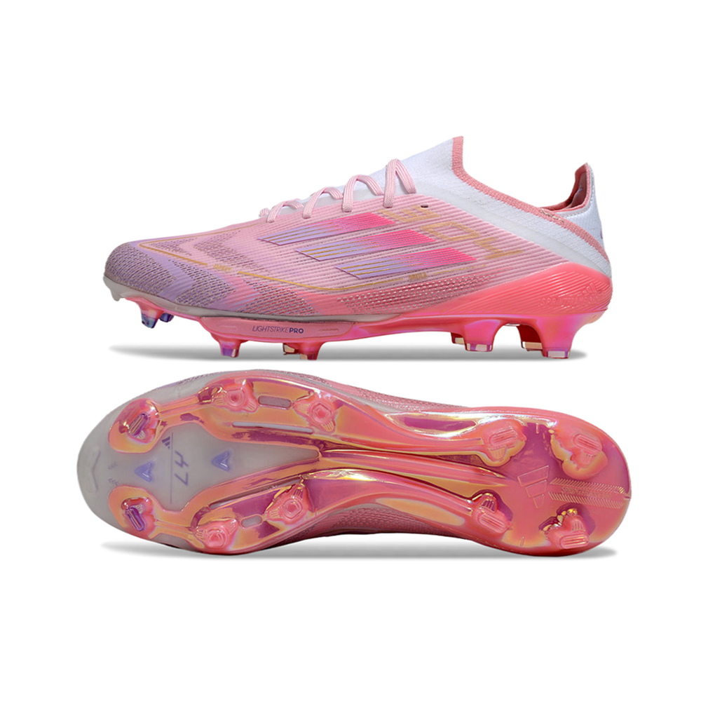 Chuteira Campo Adidas F50+ FG Rosa 