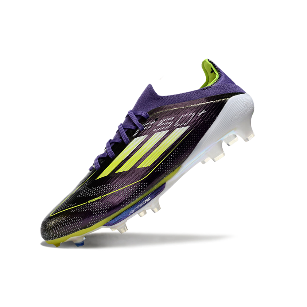 Chuteira Campo Adidas F50+ FG Roxa e Verde 