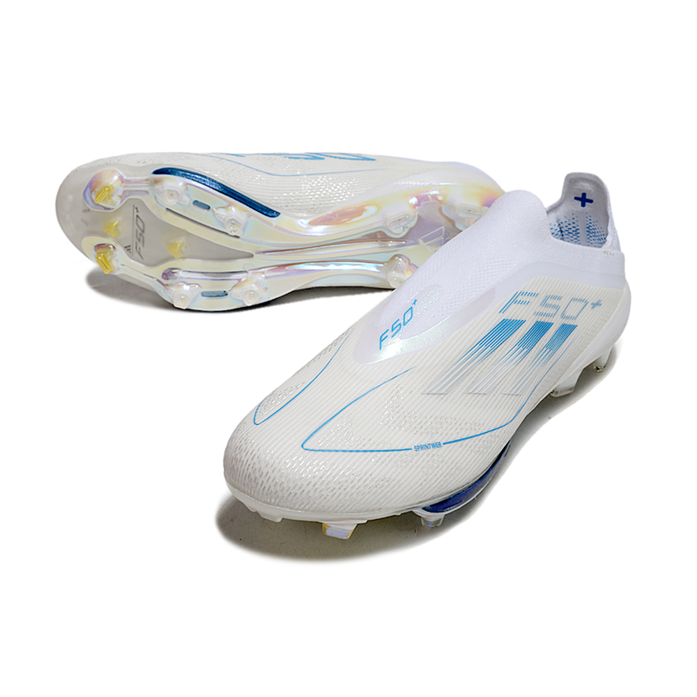 Chuteira Campo Adidas F50+ LL FG Branca 