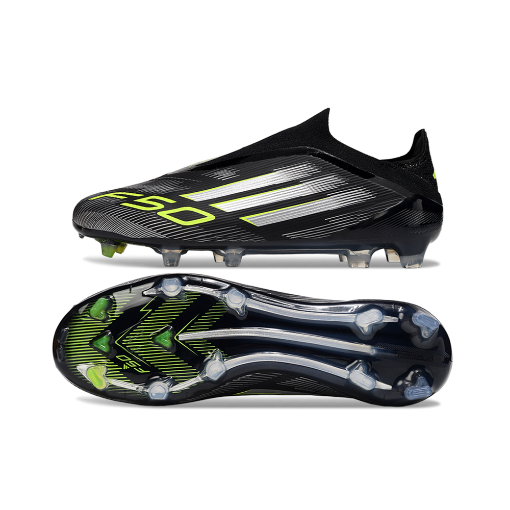 Chuteira Campo Adidas F50+ LL FG Preta e Verde