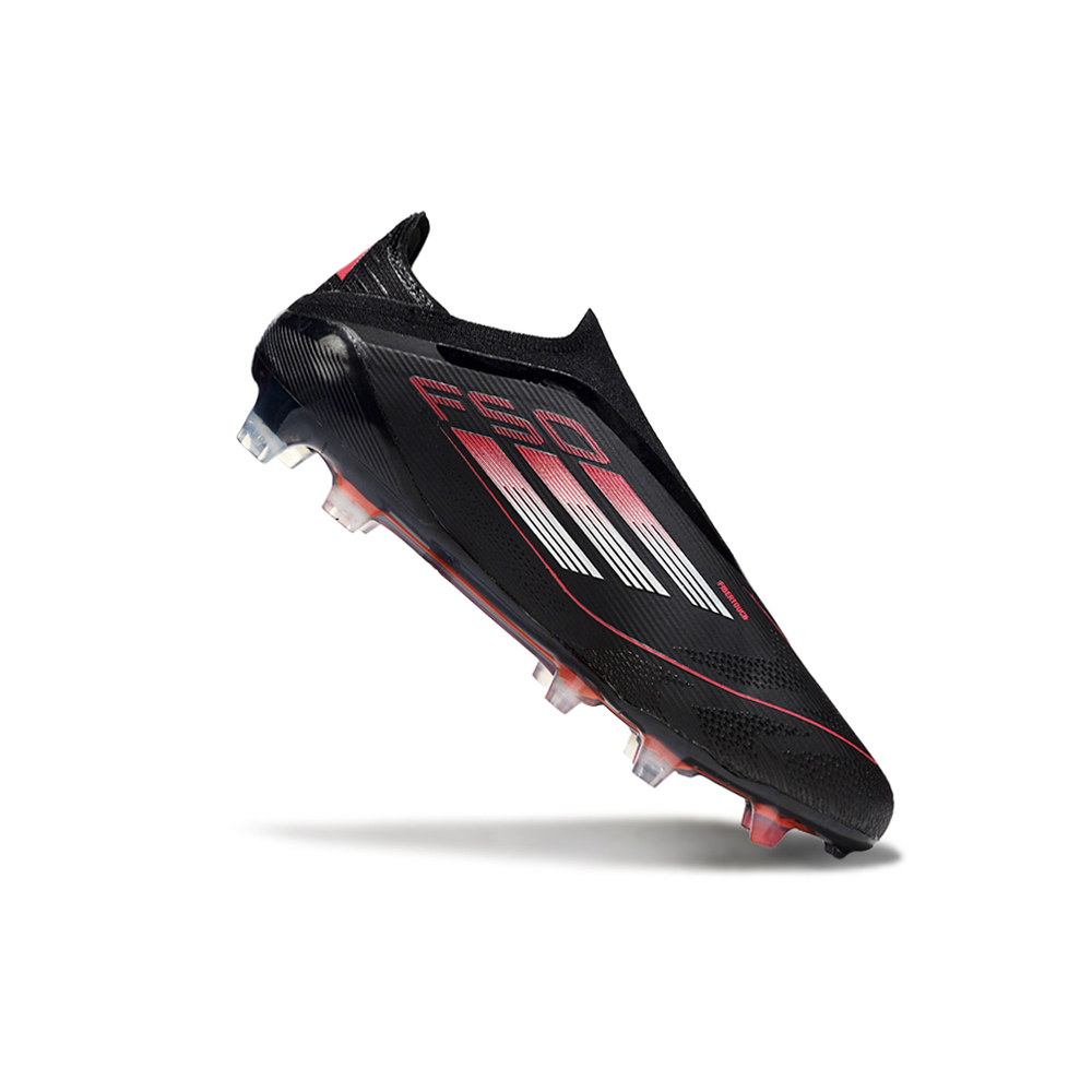 Chuteira Campo Adidas F50+ LL FG Preta e Vermelha 