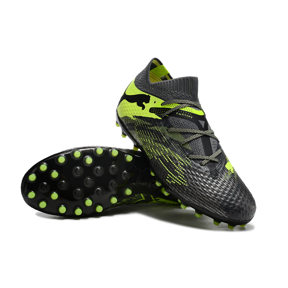 Chuteira Society Puma Future 7 MG Preta e Verde 
