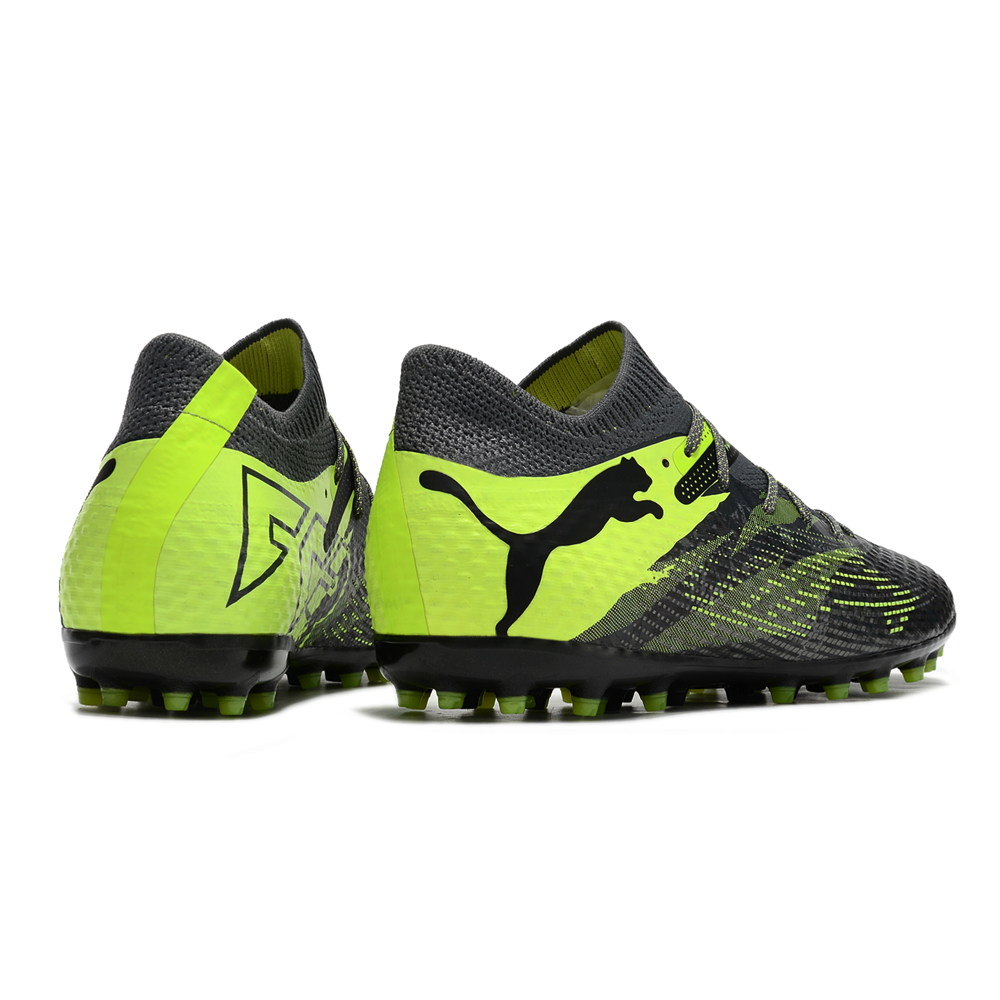 Chuteira Society Puma Future 7 MG Preta e Verde 