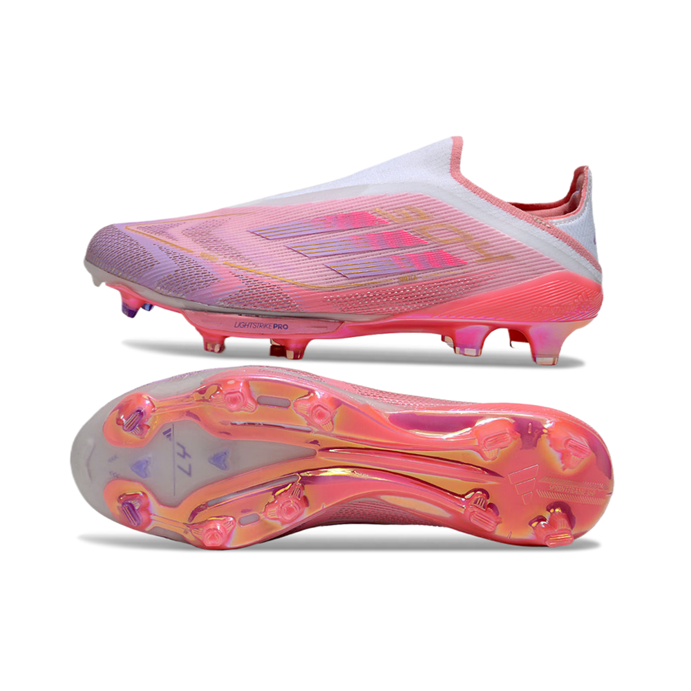 Chuteira Campo Adidas F50+ LL FG Rosa 
