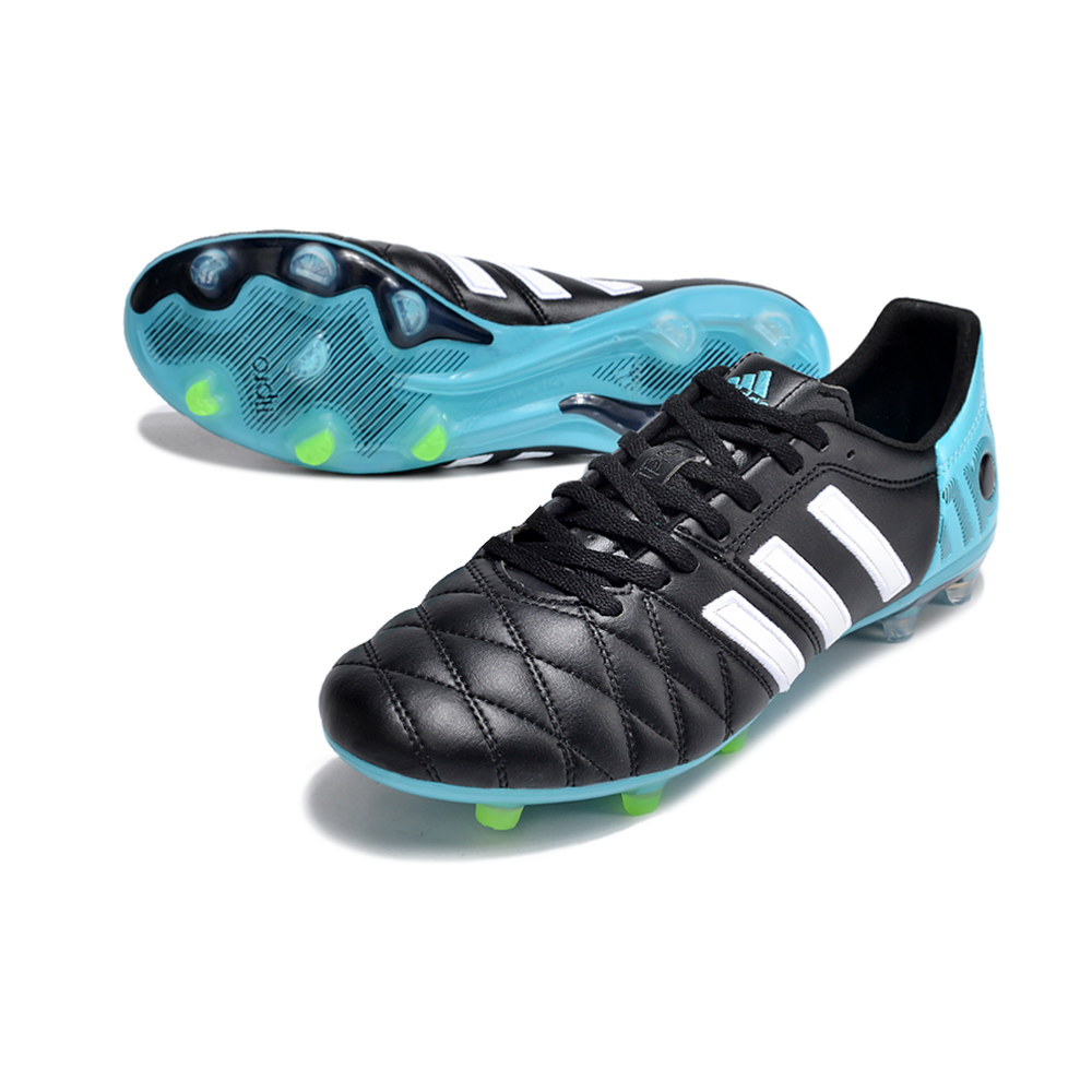 Chuteira Campo Adidas AdiPure 11 Pro FG Preta e Azul