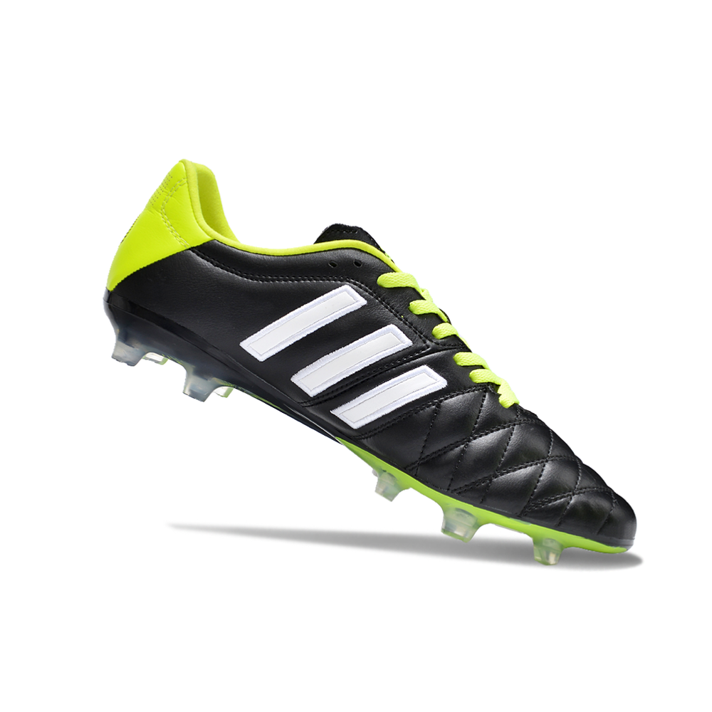 Chuteira Campo Adidas AdiPure 11 Pro FG Preta e Verde
