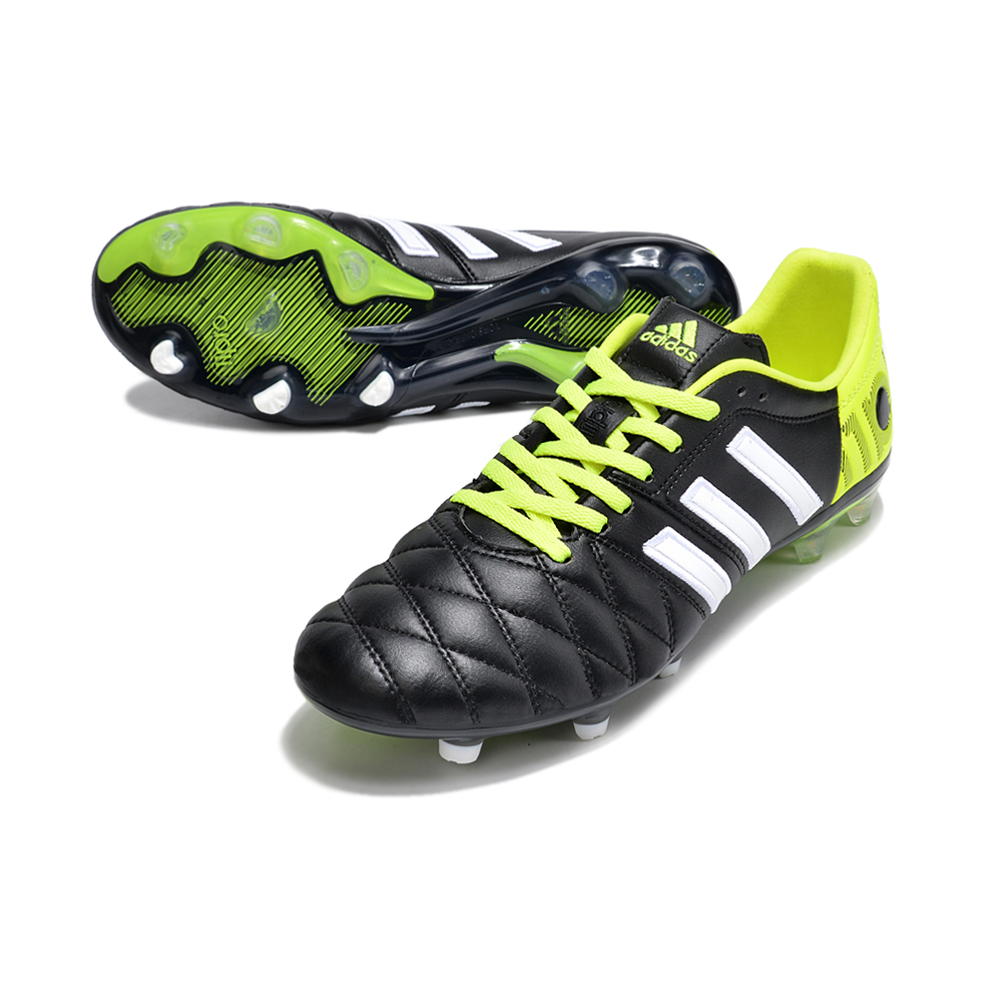 Chuteira Campo Adidas AdiPure 11 Pro FG Preta e Verde
