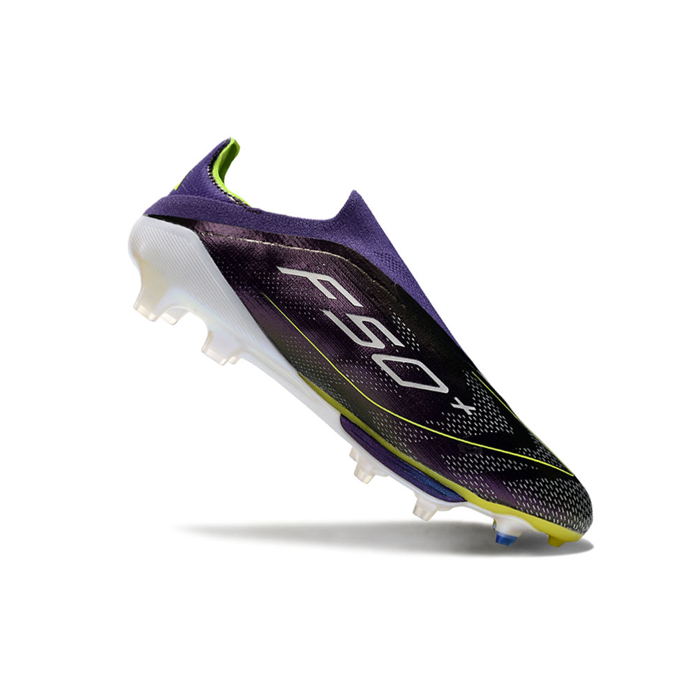 Chuteira Campo Adidas F50+ LL FG Roxa e Verde 