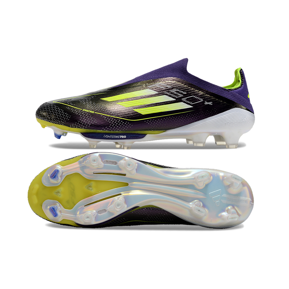 Chuteira Campo Adidas F50+ LL FG Roxa e Verde 