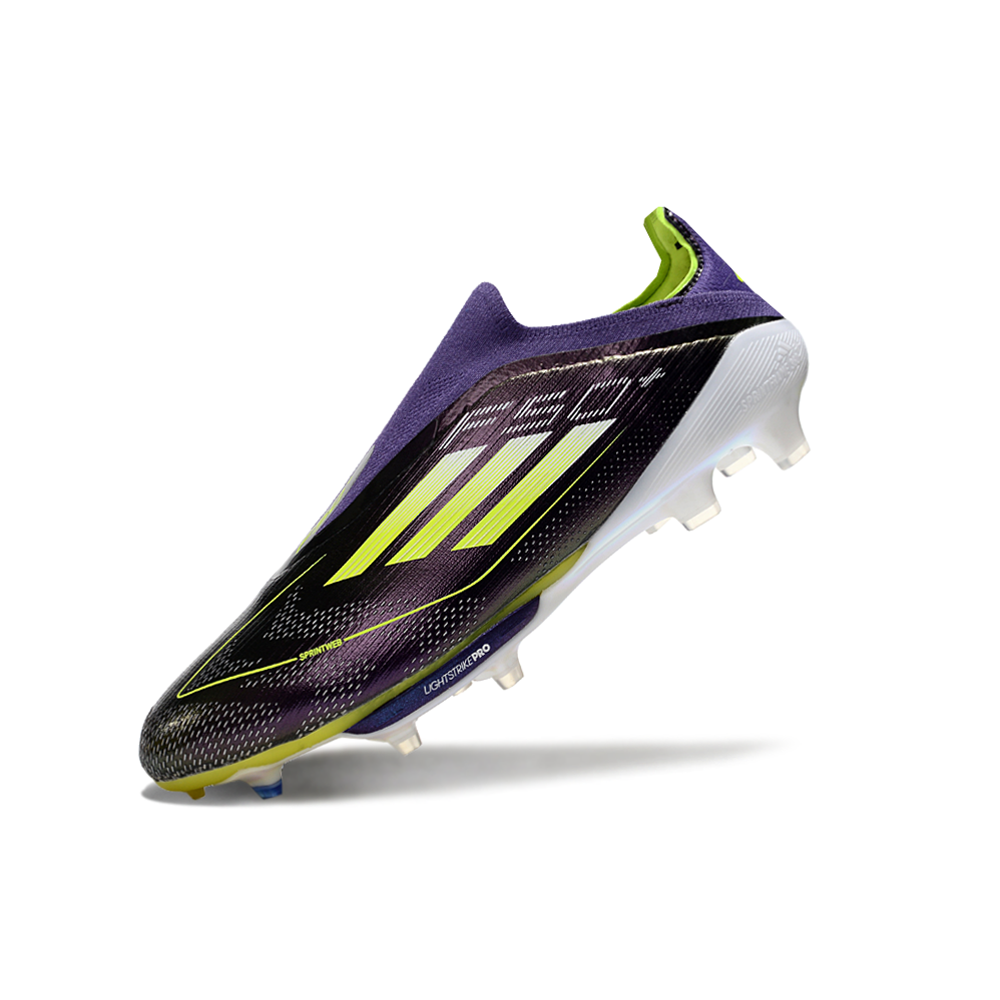 Chuteira Campo Adidas F50+ LL FG Roxa e Verde 