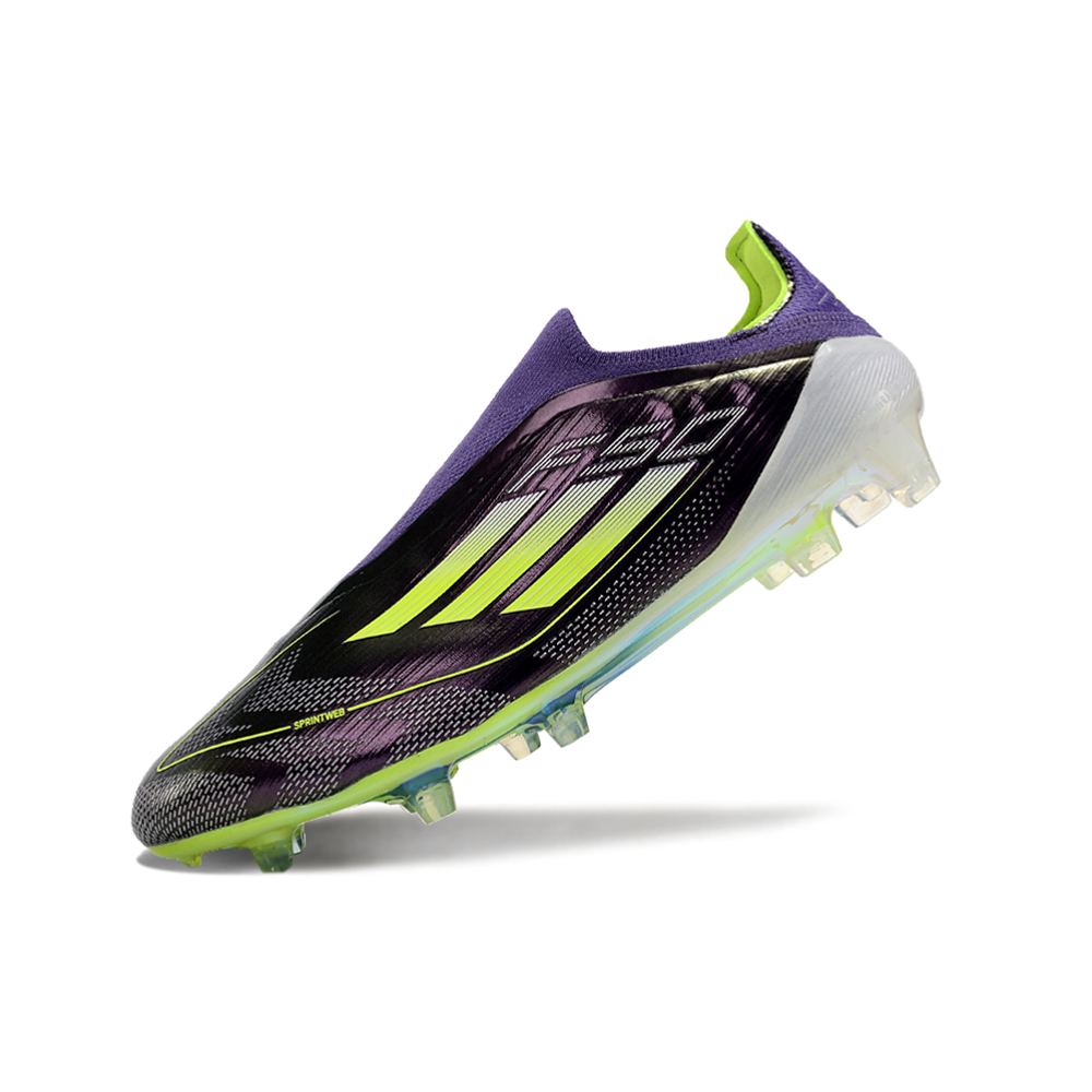 Chuteira Campo Adidas F50+ LL FG Roxa e Verde 