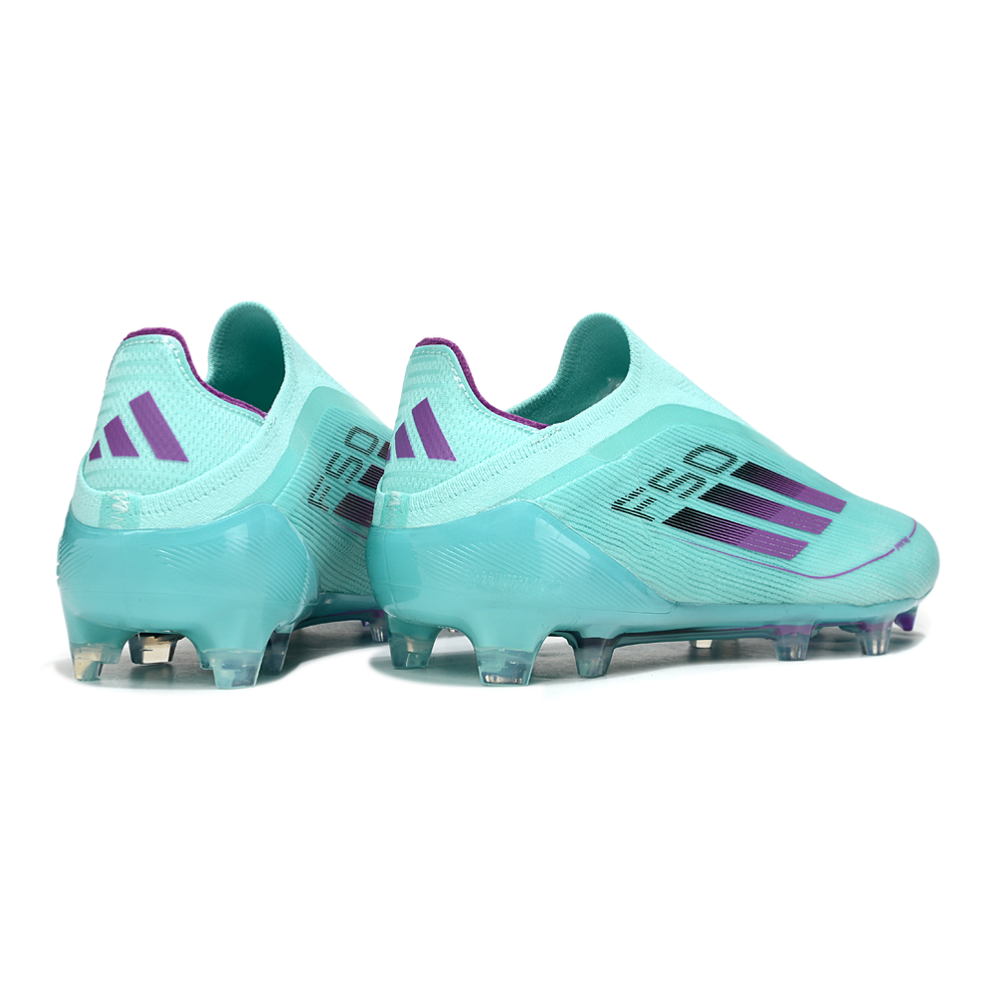 Chuteira Campo Adidas F50+ LL FG Verde e Roxa