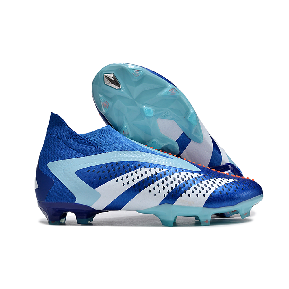 Chuteira Campo Adidas Predator Accuracy+ FG Azul 