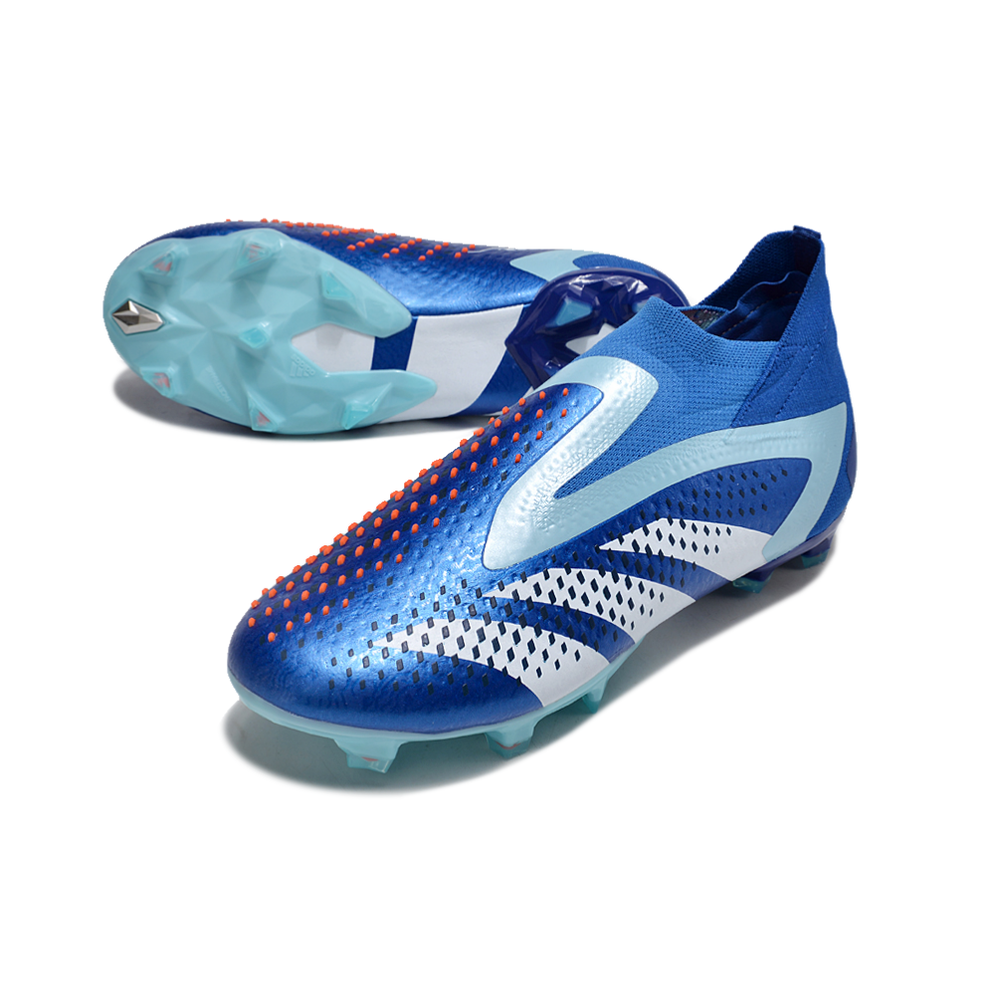 Chuteira Campo Adidas Predator Accuracy+ FG Azul 