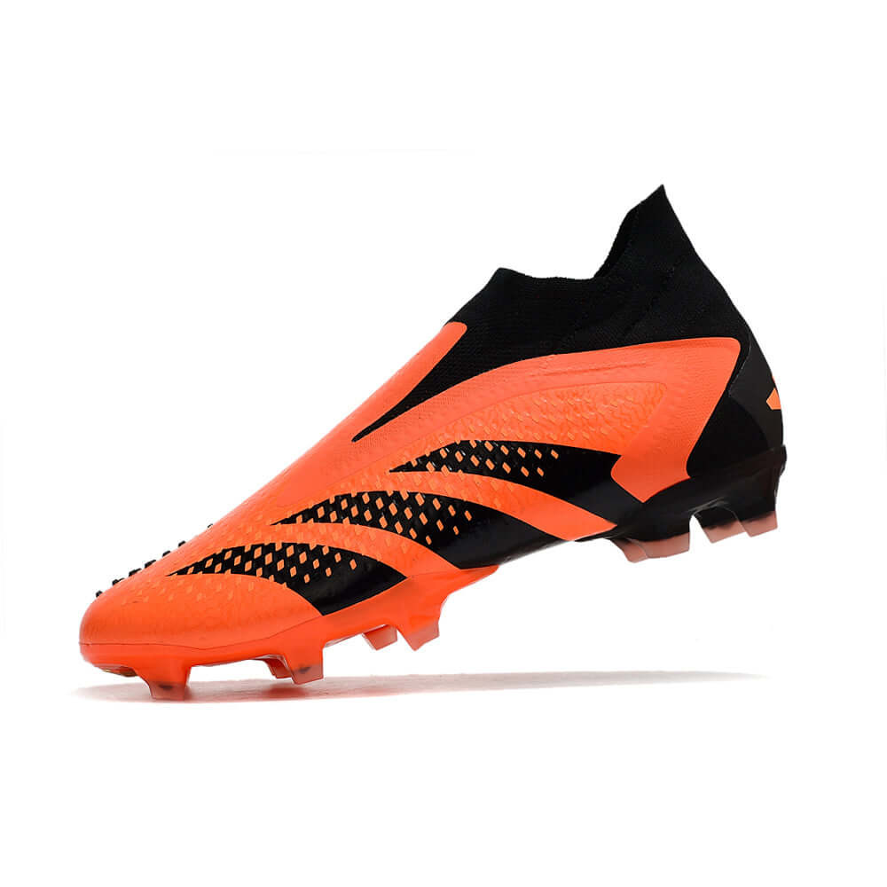 Chuteira Campo Adidas Predator Accuracy+ FG Preta e Laranja 
