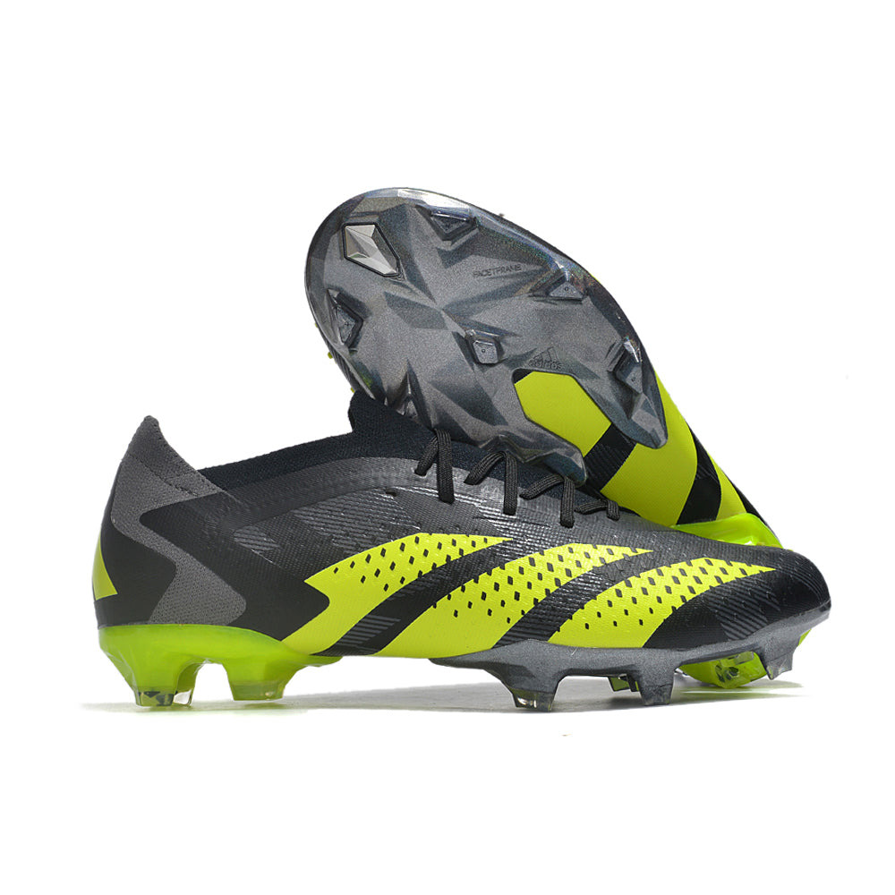 Chuteira Campo Adidas Predator Accuracy+ FG Preta e Verde 