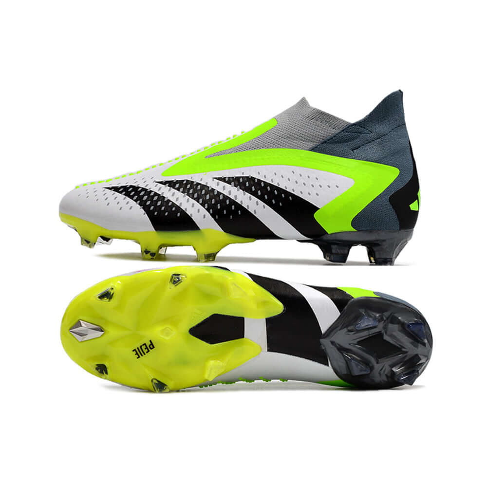 Chuteira Campo Adidas Predator Accuracy+ FG Verde e Branca 