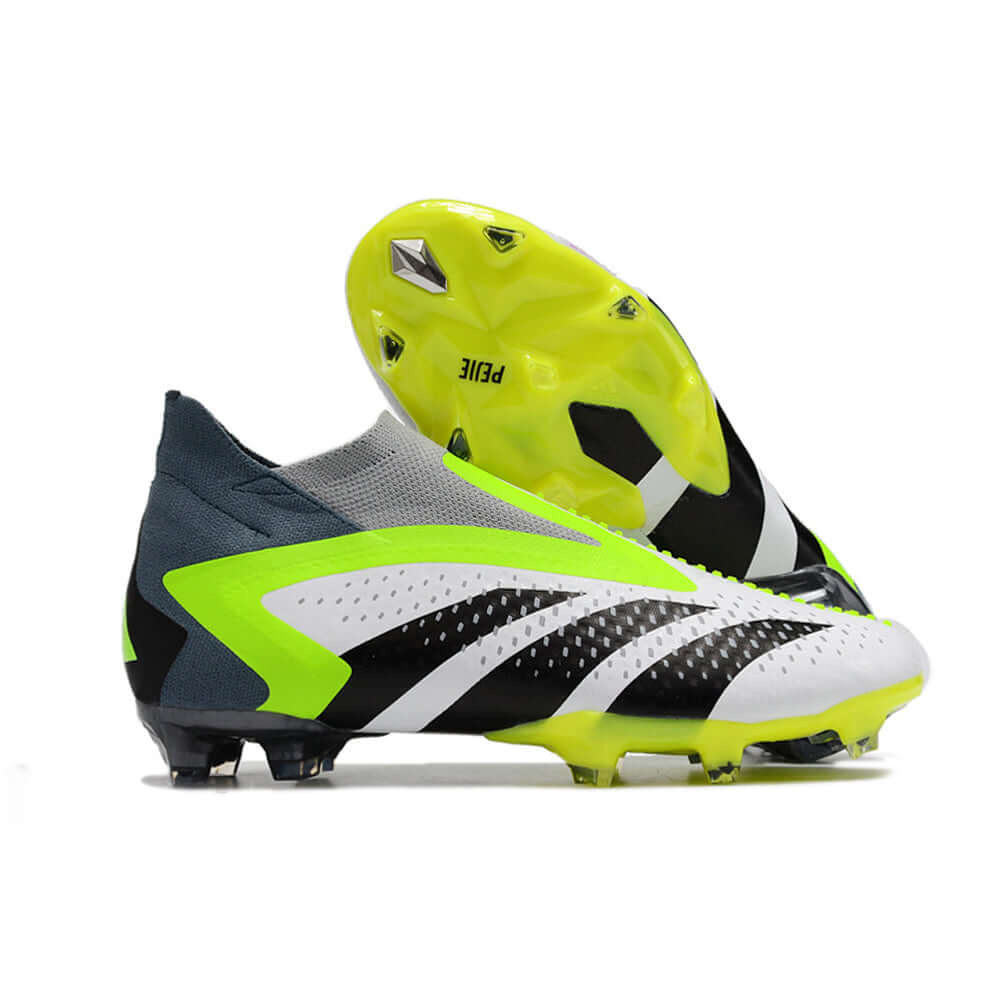 Chuteira Campo Adidas Predator Accuracy+ FG Verde e Branca 