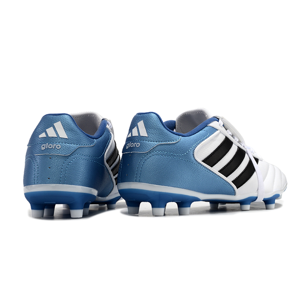 Chuteira Campo Adidas Copa Gloro 2 FG Branca, Azul e Preta