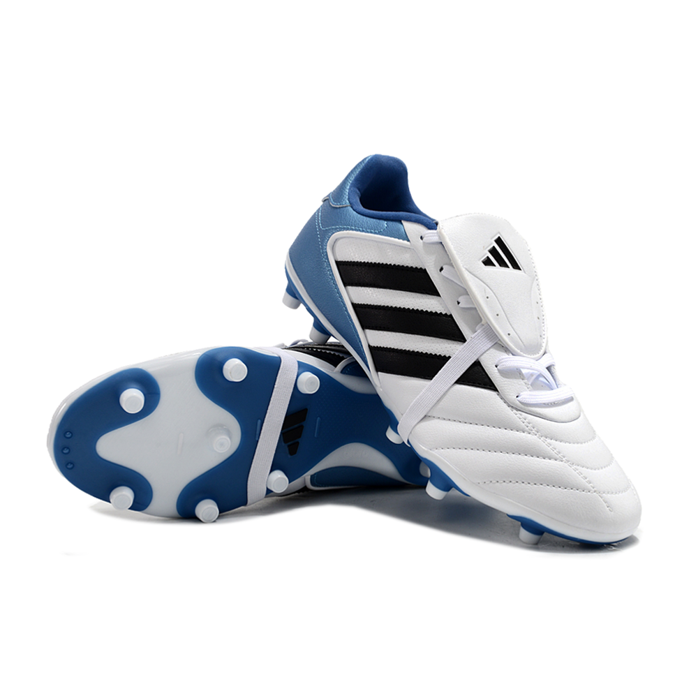 Chuteira Campo Adidas Copa Gloro 2 FG Branca, Azul e Preta