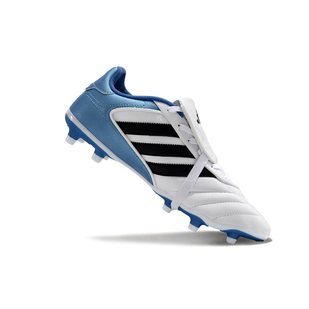 Chuteira Campo Adidas Copa Gloro 2 FG Branca, Azul e Preta