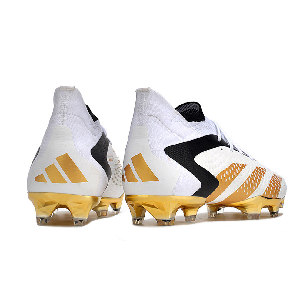 Chuteira Campo Adidas Predator Accuracy.1 Bellingham FG Branca e Dourada