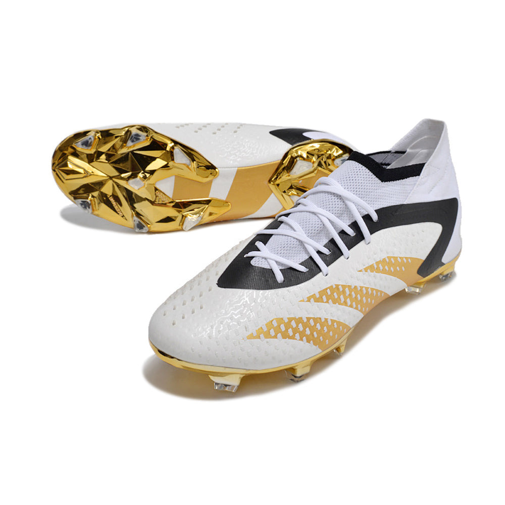 Chuteira Campo Adidas Predator Accuracy.1 Bellingham FG Branca e Dourada